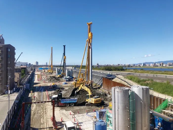 工事現場の風景